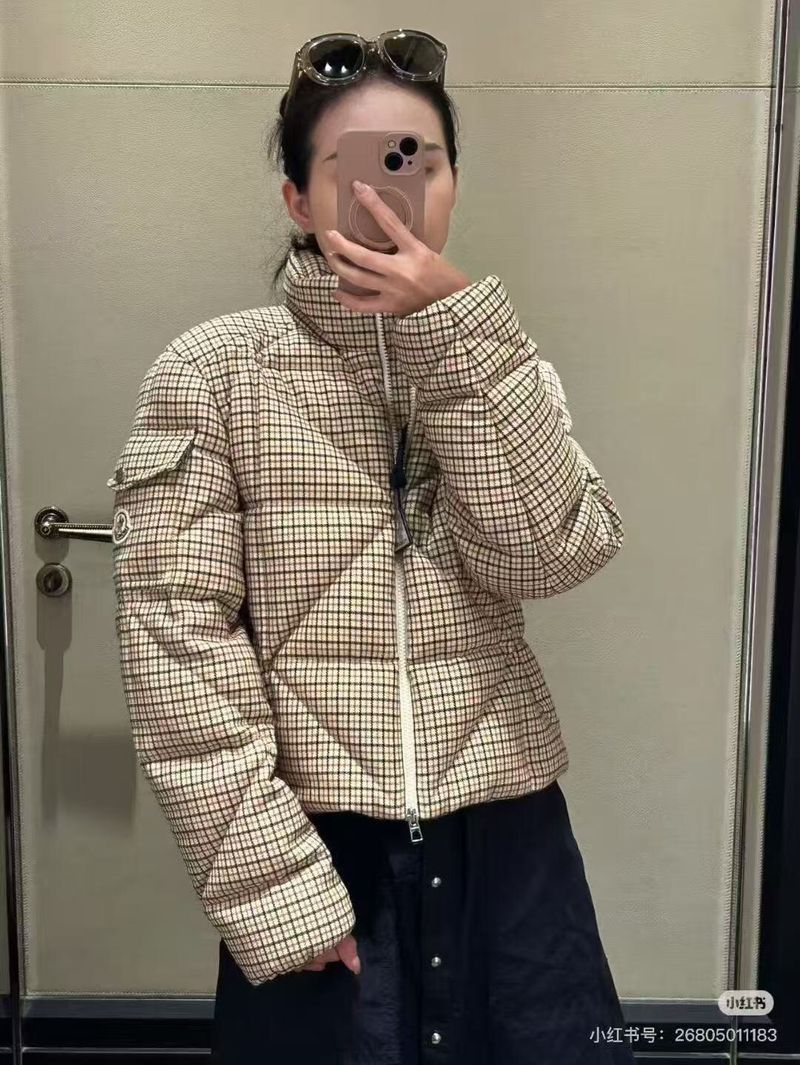 몽클레르 체크 퀼팅 다운 재킷 - 스테파노 리치 아우터 레플리카 참고 이미지